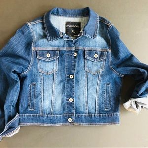 Maurice’s Cropped Jean Jacket, XL